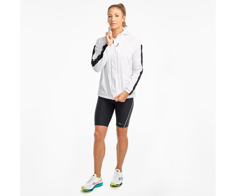 Women's Saucony Packaway Jackets White | Singapore 273DFMN